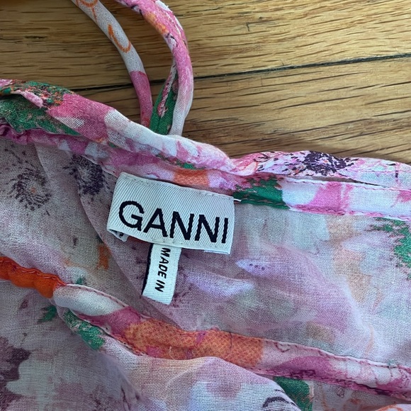 Ganni Pink Floral Top - Picture 4 of 6